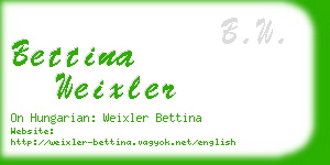 bettina weixler business card